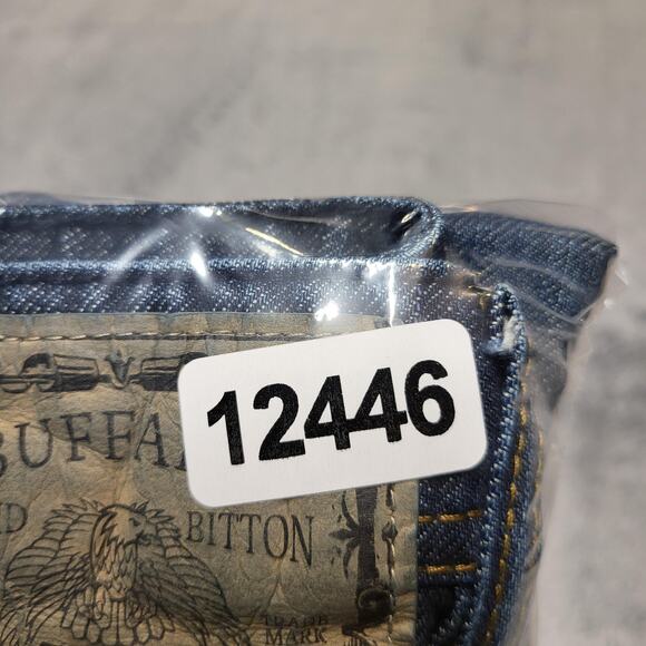 Buffalo David Bitton Jeans Mens 33x31 Blue Denim Straight Leg Flap Pocket Casual - Picture 8 of 8